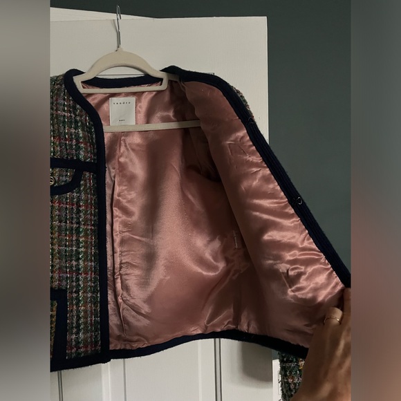 Sandro tweed boucle jacket size 4 - Picture 5 of 7